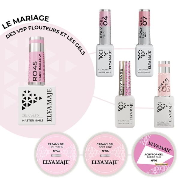 Vernis-semi-permanant 45_Marshmallow_Mariage des Vsp Flouteurs et les gels_Elyamaje
