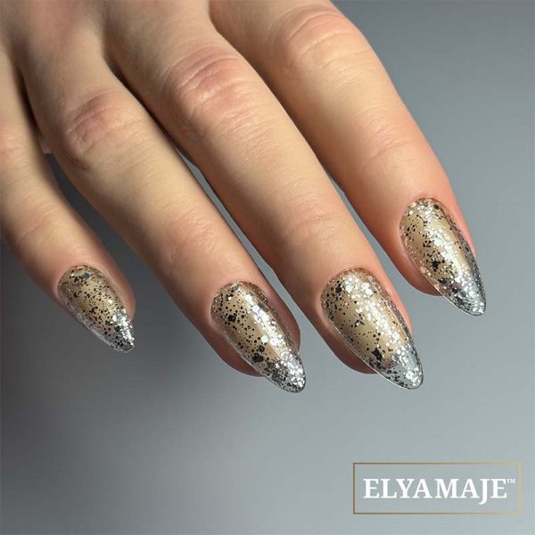 Vernis Semi-Permanent n°181 – Supreme Silver - pailleté Elyamaje