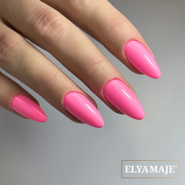 Manucure avec le Vernis Semi-Permanent n°55 – Mademoiselle - Rose Fluo -Elyamaje