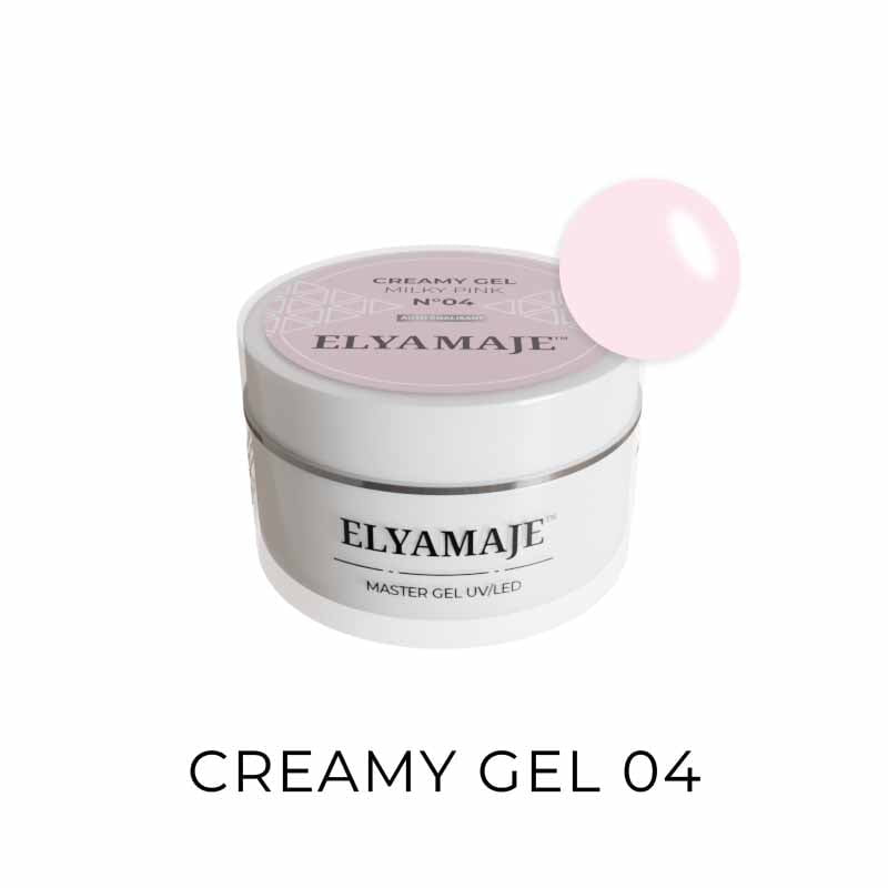 Milky Pink n° 4 - Gel de construction - Creamy Gel UV LED - Elyamaje