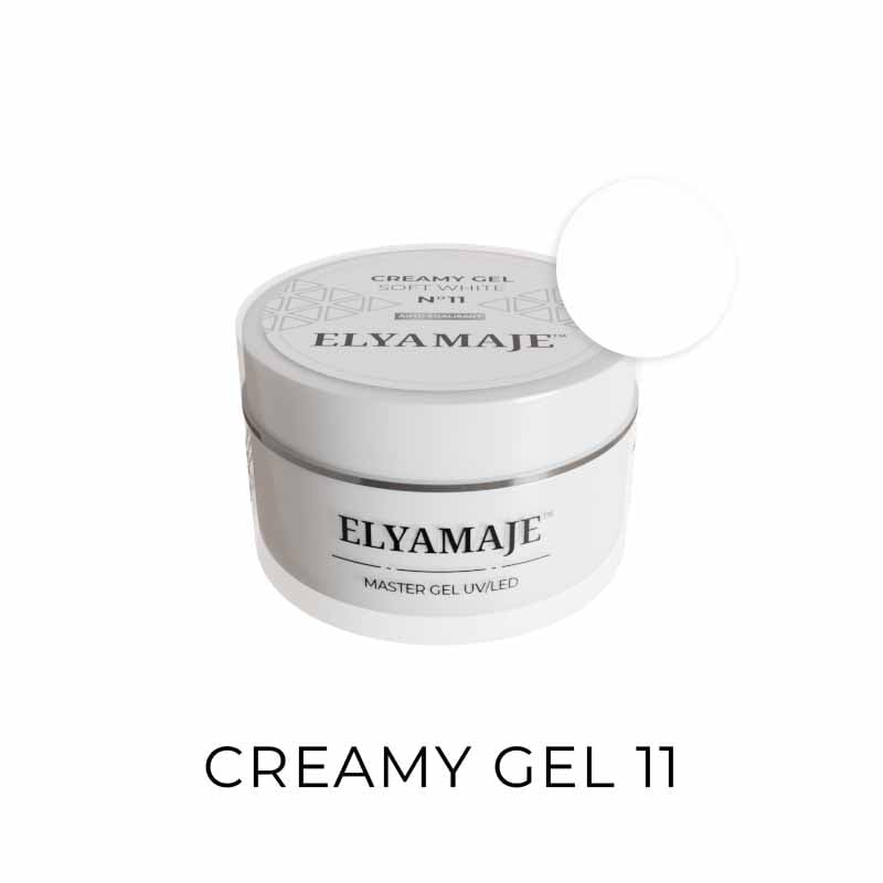 Soft White n° 11 – Gel de construction – Creamy Gel UV LED – Elyamaje