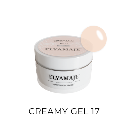 Pearl Beige n° 17 – Gel de construction – Creamy Gel UV LED – Elyamaje
