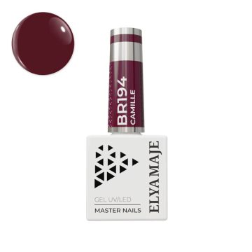 Vernis semi-permanent n°194 – Camille, violet profond et élégant.