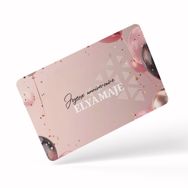 Carte cadeau anniversaire Elyamaje