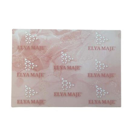 Tapis de manucure rose (protège table)