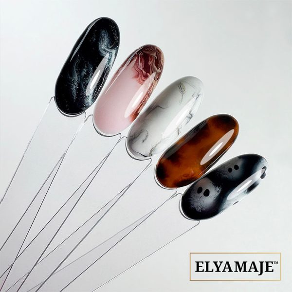 Eventail avec le Blooming Gel -Découvrez le rendu réel du nail art fait avec le Blooming Gel chez Elyamaje