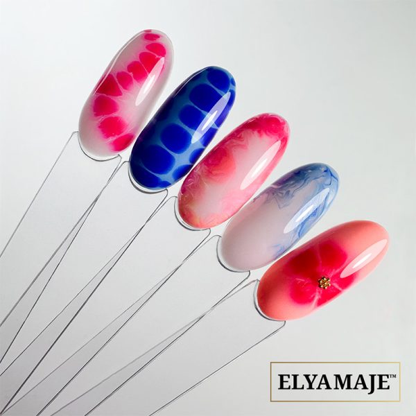 Eventail avec le Blooming Gel -Découvrez le rendu réel du nail art fait avec le Blooming Gel chez Elyamaje