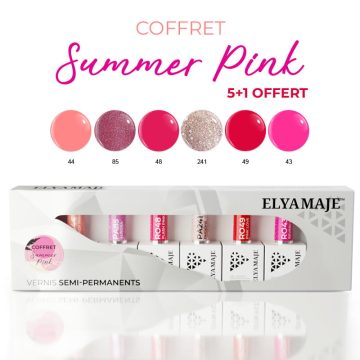 Coffret Summer Pink – Vernis Semi-Permanents Elyamaje