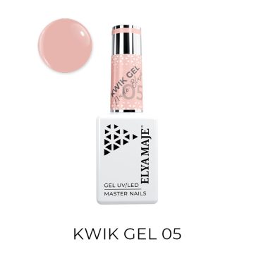 Image Packshot du Kwik Gel_ Gel de Construction Fluide en Bouteille_ Nude Blush n°5_Elyamaje