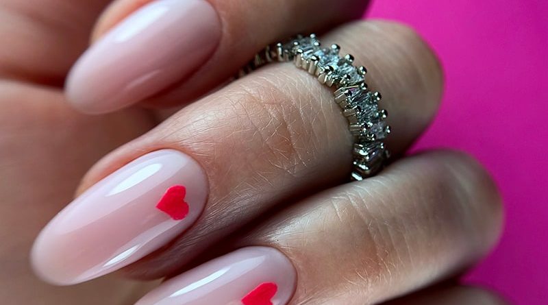 Nail Art coeurs