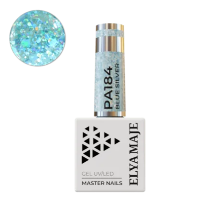 N° 184 – Blue Silver – Vernis Semi-Permanent – Elyamaje