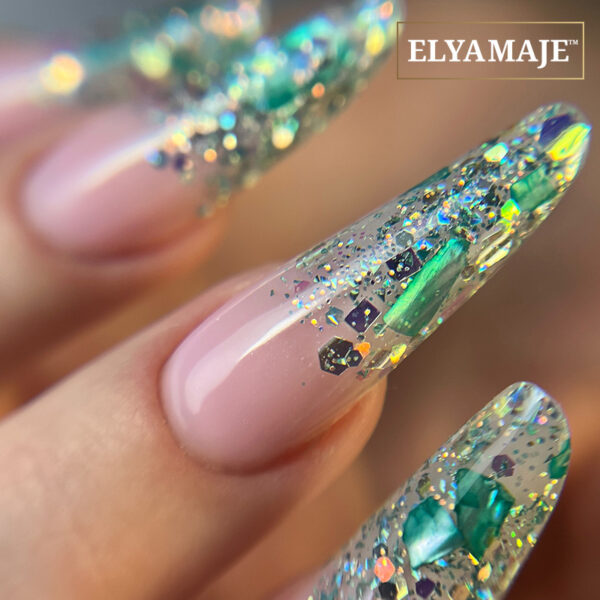 Pose effet crystal verte