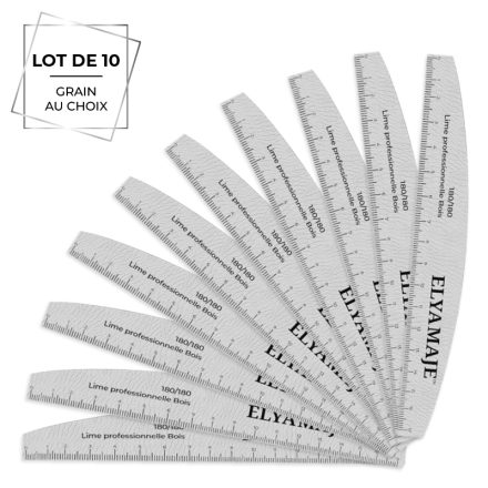 Lime demi-lune en bois (x10) – Elyamaje