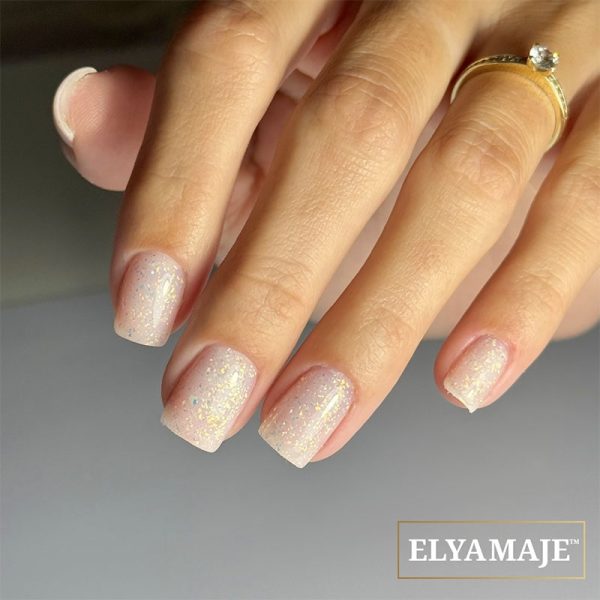 Pose easy base glitter milky white