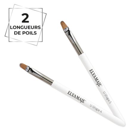 U-Shape 4 ou 5 – Pinceaux constructions gel – Elyamaje