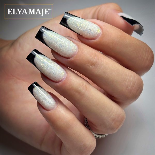 French noire paillettes