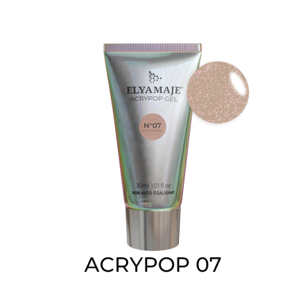 Glitter Beige n°07  – Acrypop pailleté Tube – Elyamaje