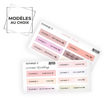 Photo des stickers nuancier tips coffret