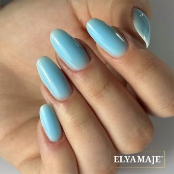 pose gel coloré bleu