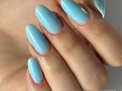 pose gel coloré bleu