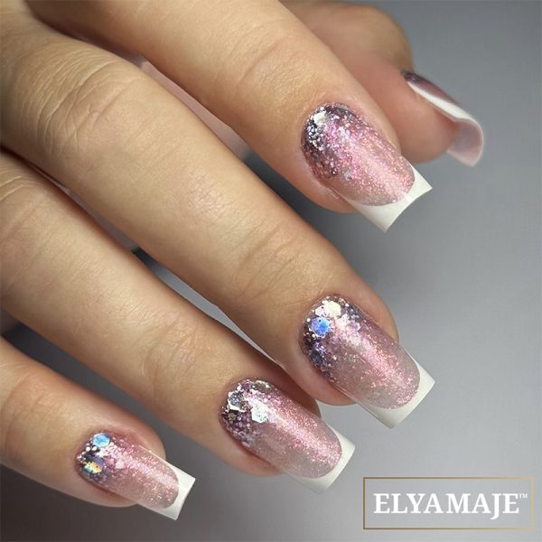Pose Cuti Glitter avec French