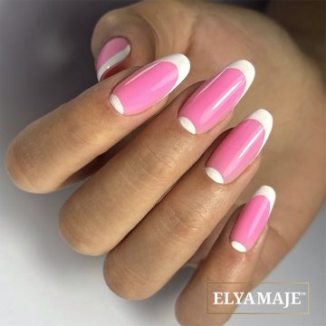 pose french lunule rose
