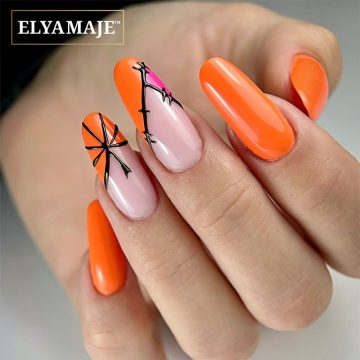 Pose Halloween orange