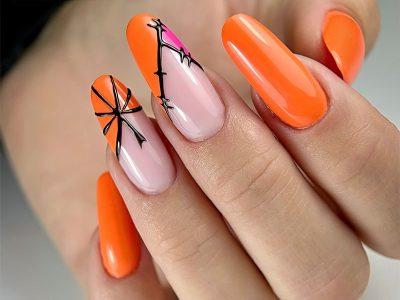 Pose Halloween orange