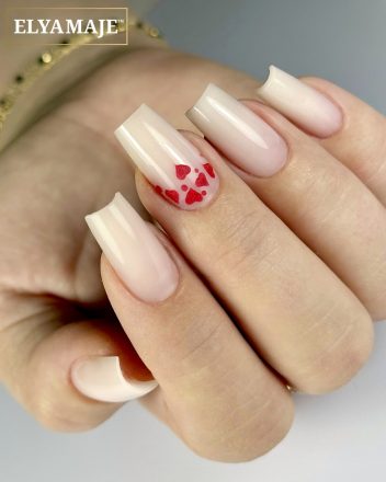 Inspiration St Valentin Elyamaje - Nude coeur rouge