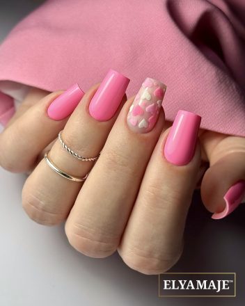 Inspiration St Valentin - Elyamaje - rose et design coeur