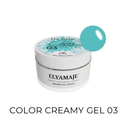Green Lagoon n° 03 – Color Creamy Gel – Gel de construction UV LED – Elyamaje