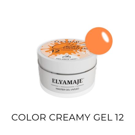 Orange Juice n° 12 – Color Creamy Gel – Gel de construction UV LED – Elyamaje