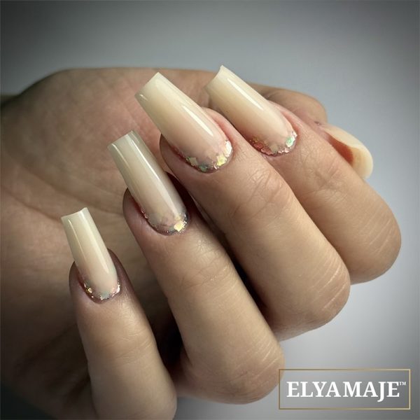 pose cuti glitter beige