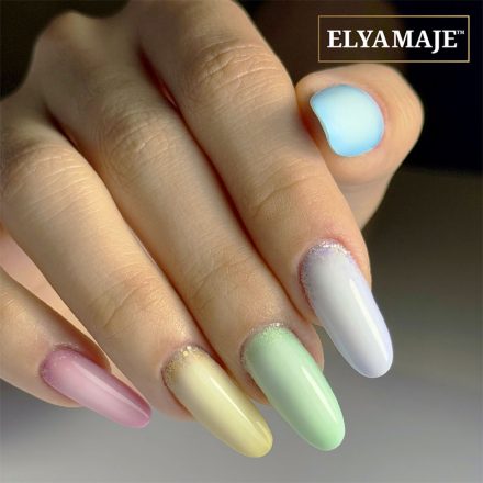 Cutiglitter ombré nails pastel