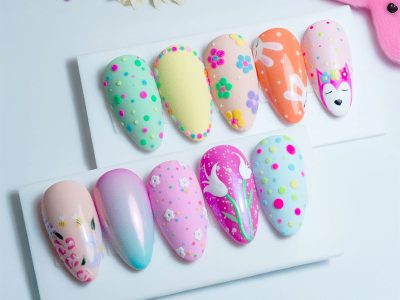 Nail art pastel printanier
