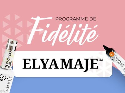 Visuel du programme de fidélité Elyamaje : cumule de points et cadeaux pour prothésistes ongulaires