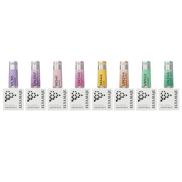 Zoom sur les pots de vernis semi-permanents du Coffret Candy Elyamaje