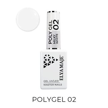 Polygel Liquide_Milky White n°2_Mélange entre le gel et l’acrygel_Cover Blanc_Elyamaje