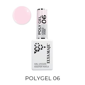 Polygel Liquide_Cold Pink n°6_Mélange entre le gel et l’acrygel_Semi Cover Rose_Elyamaje
