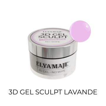 Gel Nail Art en relief - 3D Gel couleur lilas