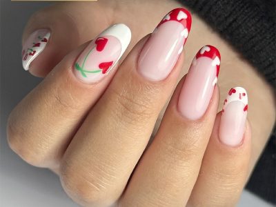 Inspiration nail art - Ongles cerise - summer nail art Elyamaje