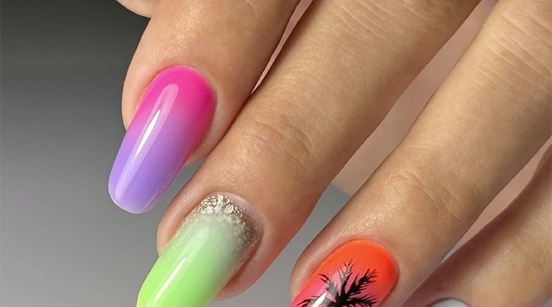 Inspiration pose été nail art - Elyamaje