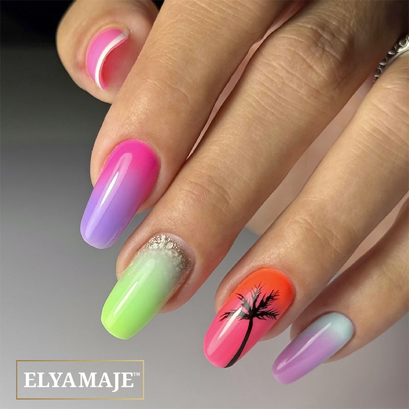 Inspiration pose été nail art - Elyamaje