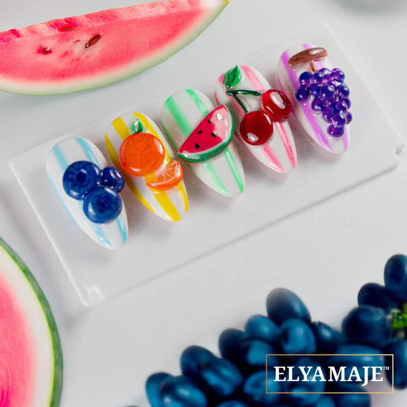 Nail Art Fruits 3D