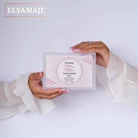 Popit transparent - rallongement pour ongles au C-curve naturel.