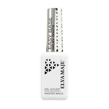 Image Packshot de l'Easy Base, une base colorée avec une texture semi-fluide et auto-égalisante, connue sous le nom de "Rubber Base"_Milky White_Elyamaje