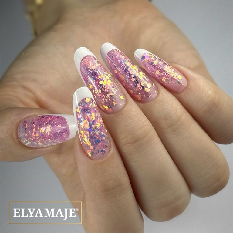 Nail art pailleté - Pose Crystal Glow