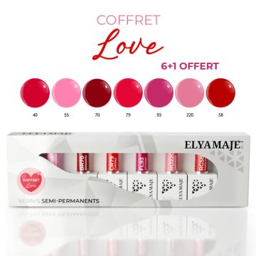 Coffret Love - Vernis Semi Permanents - Édition limitée - Elyamaje