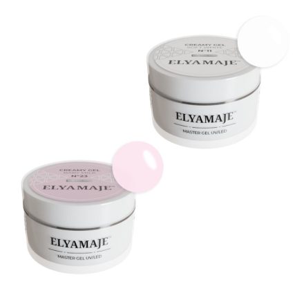 Image packshot de Creamy gels Elyamaje : gel de construction pour prothésistes ongulaire.