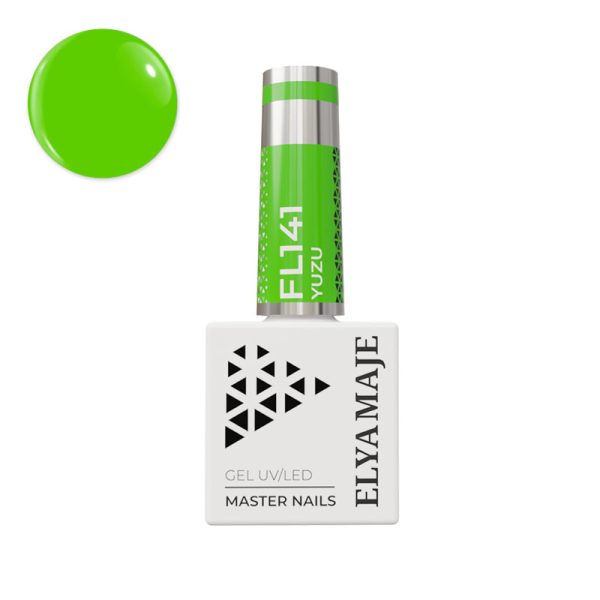 Vernis semi permanent n°141 Yuzu, vert fluo